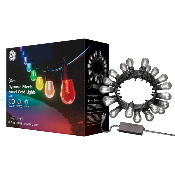 GE Cync Smart Outdoor String Lights Color Changing Voice-0