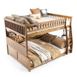 Anysun Full XL over Queen Bunk Bed with Shelving Lights-0