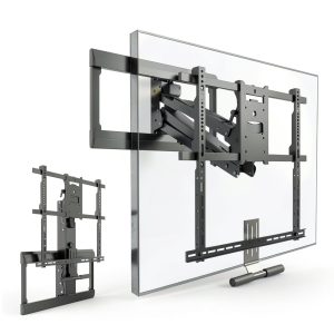 Mount It Fireplace TV Mount Pull Down Steel Design-0