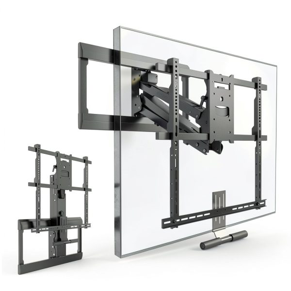 Mount It Fireplace TV Mount Pull Down Steel Design-0