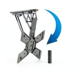 Pavo Motorized Ceiling TV Mount Remote Control Tilt Black-0