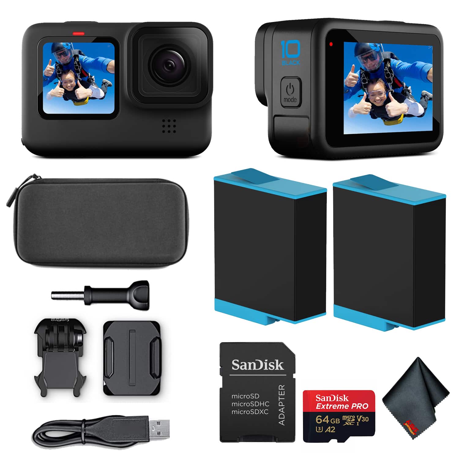GoPro HERO10 Black in hand during outdoor adventure