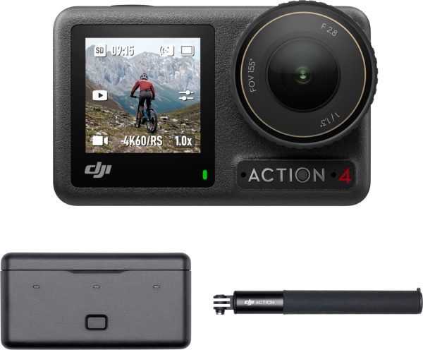 DJI Osmo Action 4 4K Action Camera Adventure Bundle Gray-0
