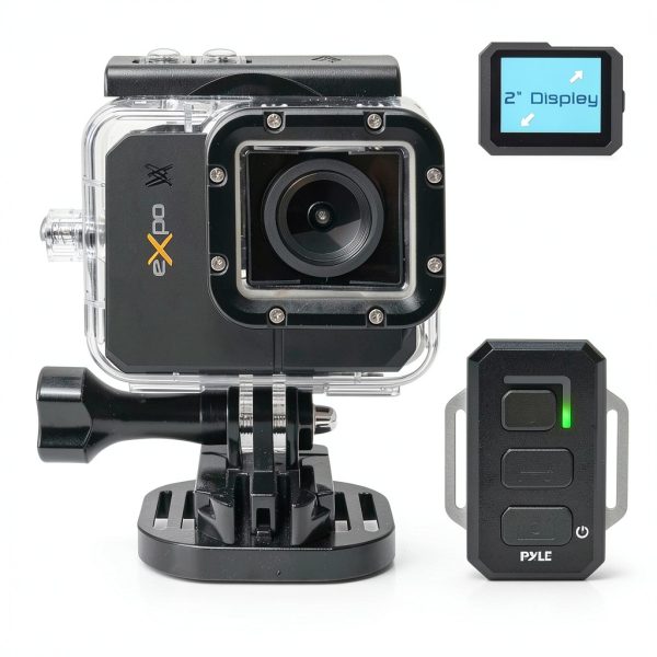 Pyle Action Camera 1080P WiFi Waterproof Sports Recording-0