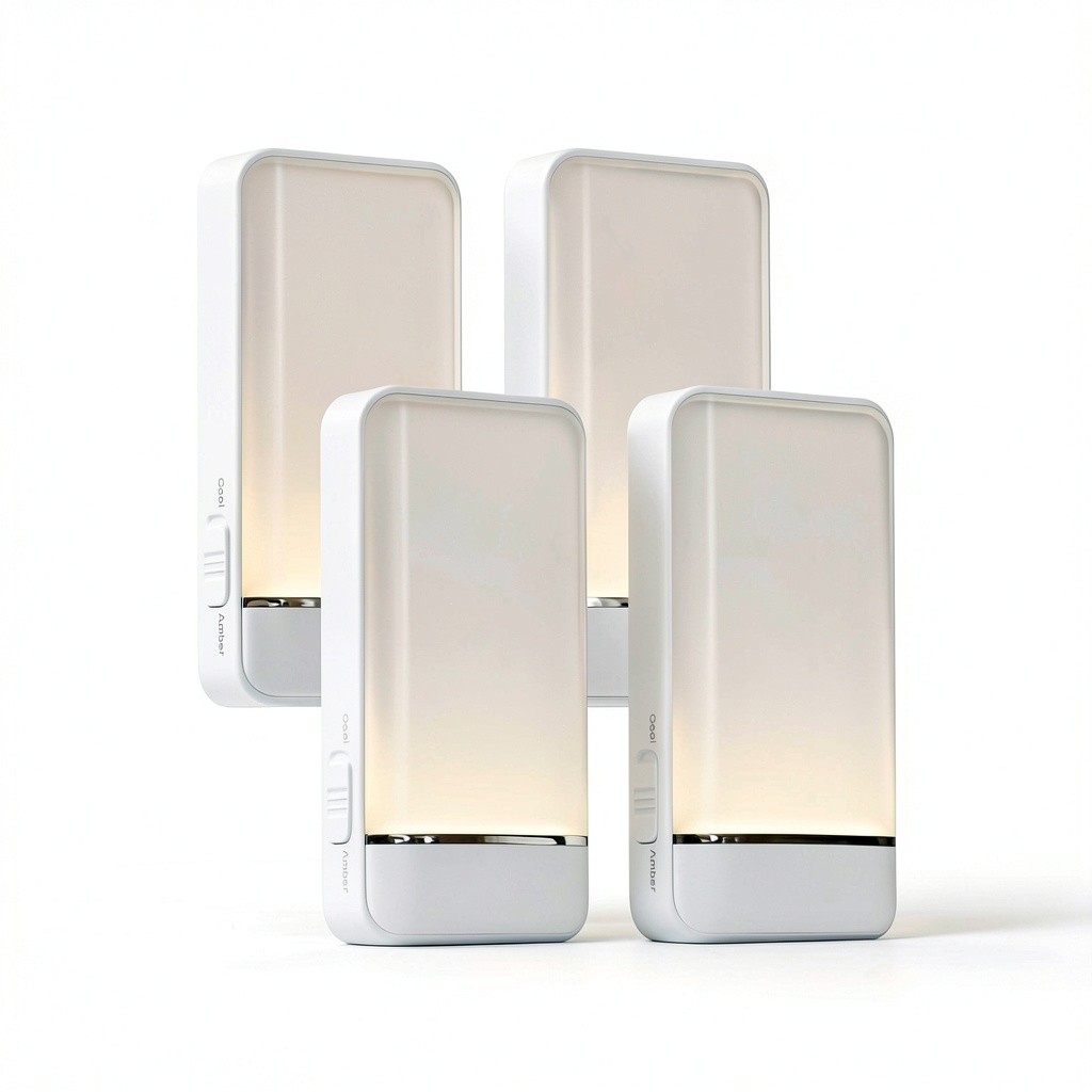 Dawnrise Motion Sensor Night Light illuminating a dark hallway