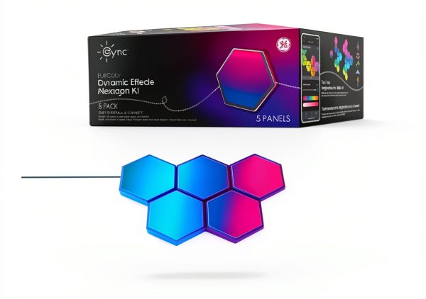 Cync Smart Hexagon LED Panels Color Changing Music Sync-0