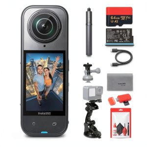 Insta360 X5 8K 360 Waterproof Action Camera Bundle-0