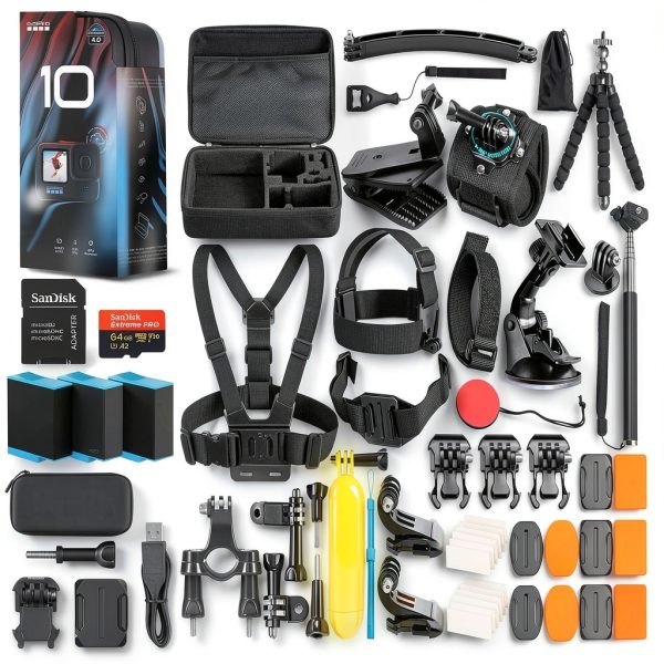 GoPro HERO10 Action Camera 5.3K Video Waterproof Bundle-0