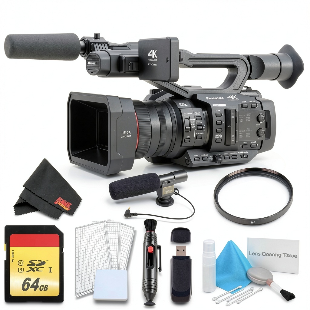 Panasonic AG UX180 camcorder in a studio setup