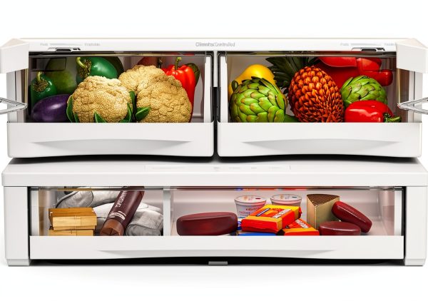 GE French Door Refrigerator Stainless Steel Space Saving Ice-14