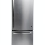 GE Bottom Freezer Refrigerator Stainless Steel LED Lighting-0