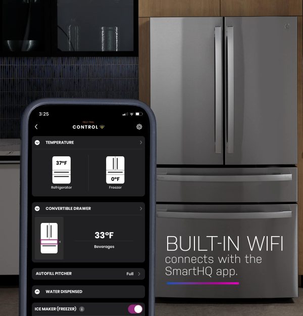 GE Profile French Door Smart Refrigerator Dual Dispense-23