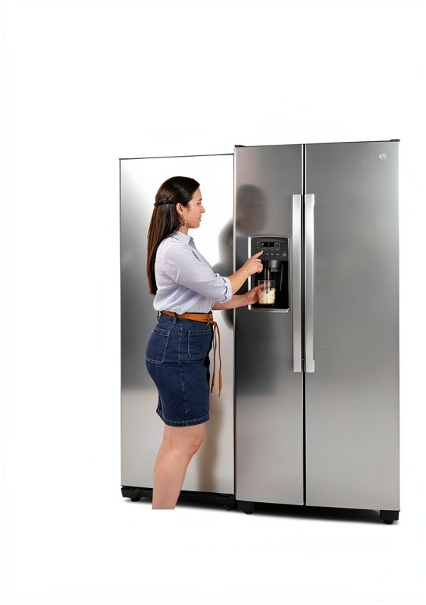 GE Side by Side Refrigerator Stainless Steel Water Dispenser-11