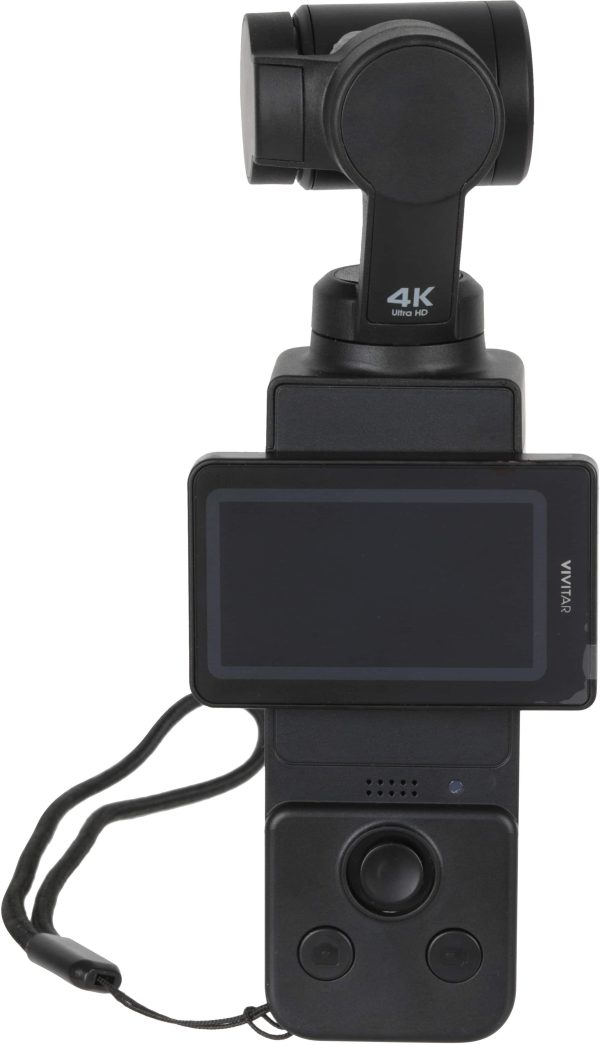 Vivitar 4K Pocket Camcorder 3 Axis Gimbal Vlogging Camera-0