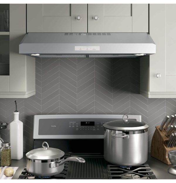 GE Profile 30 Inch Convertible Under Cabinet Range Hood-5