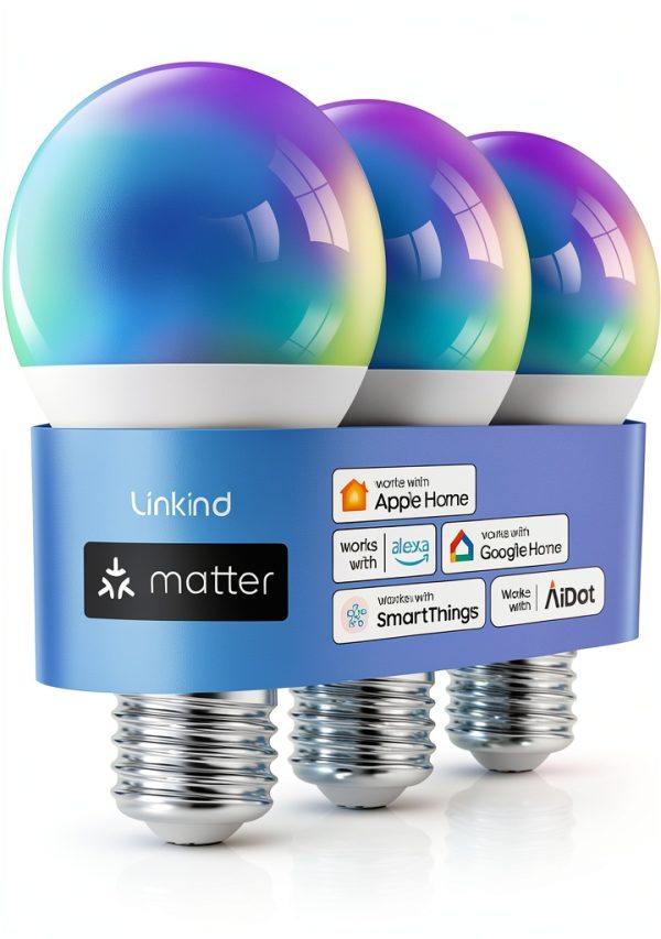 Linkind Smart LED Bulb Matter Compatible Color Changing-0