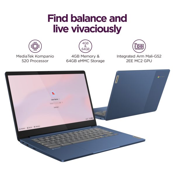 Lenovo Chromebook 14 Inch Full HD Laptop MediaTek Kompanio-1