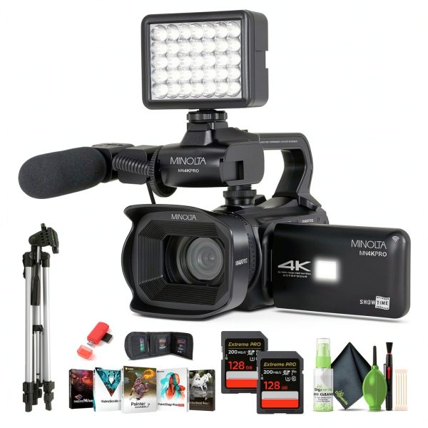 Minolta MN4KPRO UHD 4K60 Camcorder Kit with Autofocus-7
