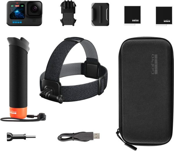 GoPro HERO12 Black Action Camera Bundle HyperSmooth 6.0-12