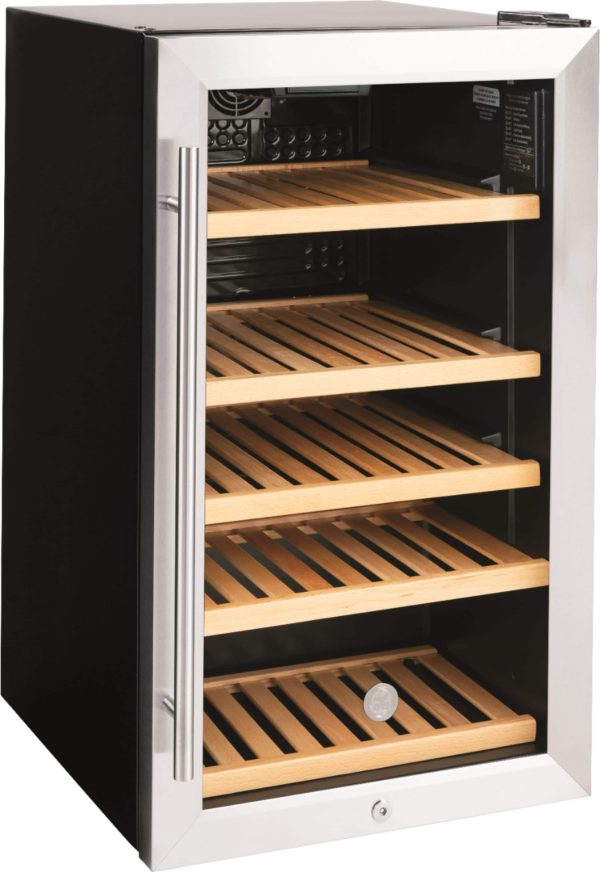 GE Wine Cooler 31 Bottle Stainless Steel Beverage Storage-1