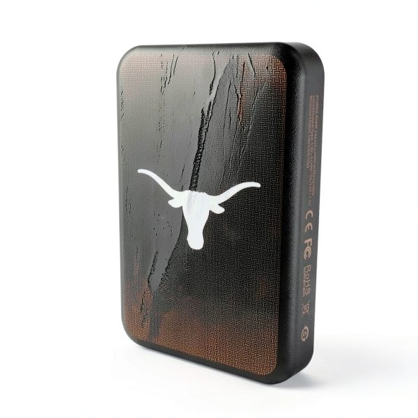 Texas Longhorns Wireless Magnetic Power Bank 5000mAh-1