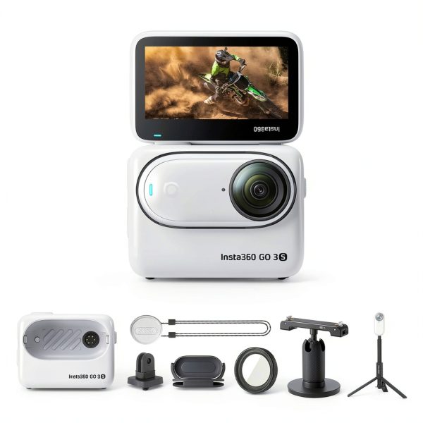 Insta360 GO 3S Action Camera 4K Stabilized Compact White-0