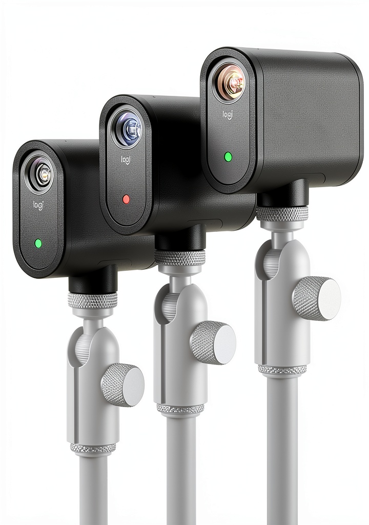 Logitech Mevo Start cameras set up for multi-angle streaming