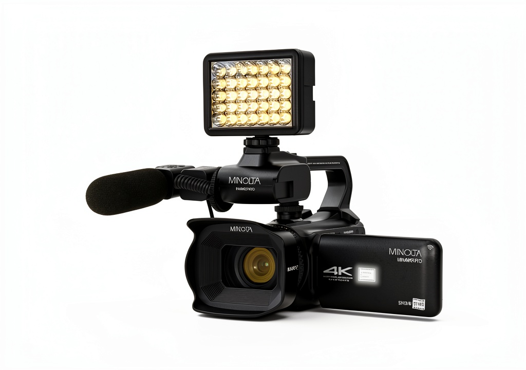 Minolta MN4KPRO camcorder in use during a live event