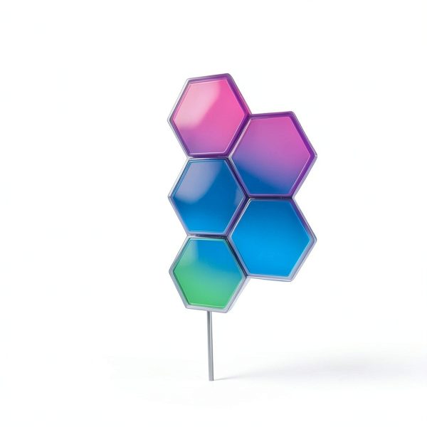 Cync Smart Hexagon LED Panels Color Changing Music Sync-1