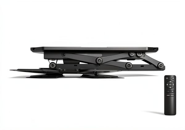 Pavo Motorized Ceiling TV Mount Remote Control Tilt Black-7