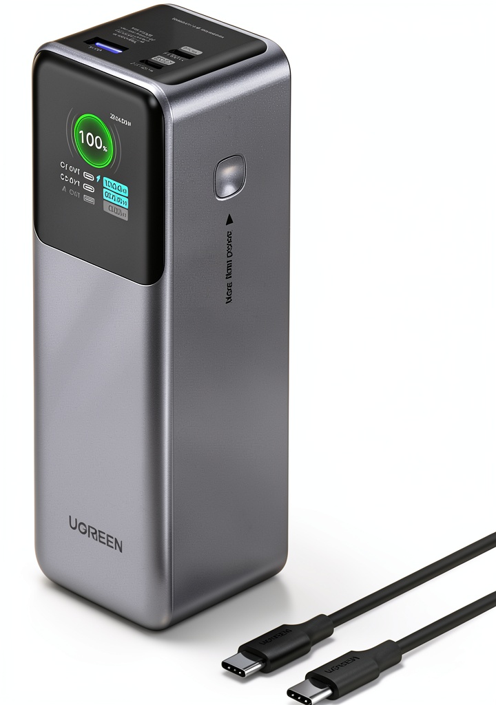 UGREEN Nexode 200W Power Bank charging a laptop and phone