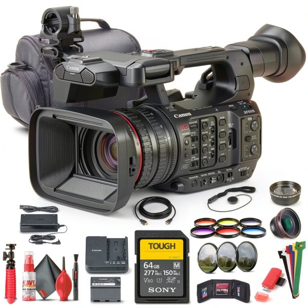 Canon XF605 UHD 4K HDR Pro Camcorder Bundle ENG Sports-0