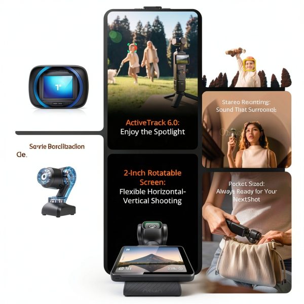 DJI Osmo Pocket 3 Creator Combo Vlogging Camera 4K Video-5