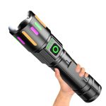 Tactical Flashlight Rechargeable Aluminum Alloy Outdoor Use-0