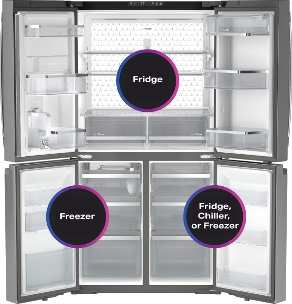 GE Profile French Door Smart Refrigerator Dual Dispense-3