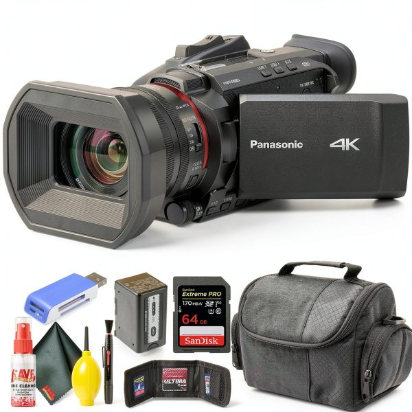 Panasonic HC X1500 4K Camcorder 24x Zoom Pro Bundle-1