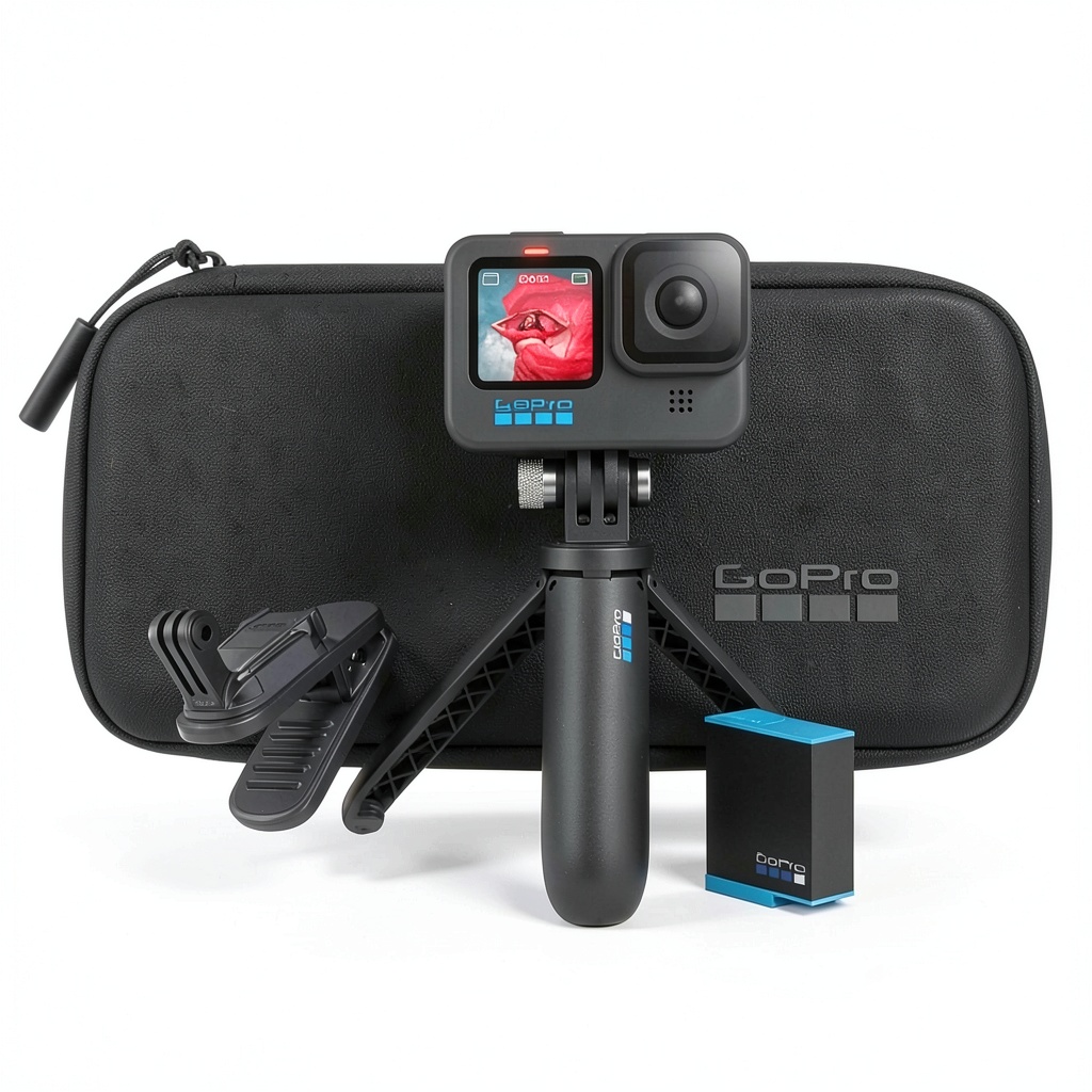 GoPro HERO10 Black accessory bundle with mounts and cases