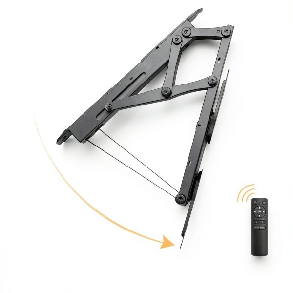 Pavo Motorized Ceiling TV Mount Remote Control Tilt Black-2