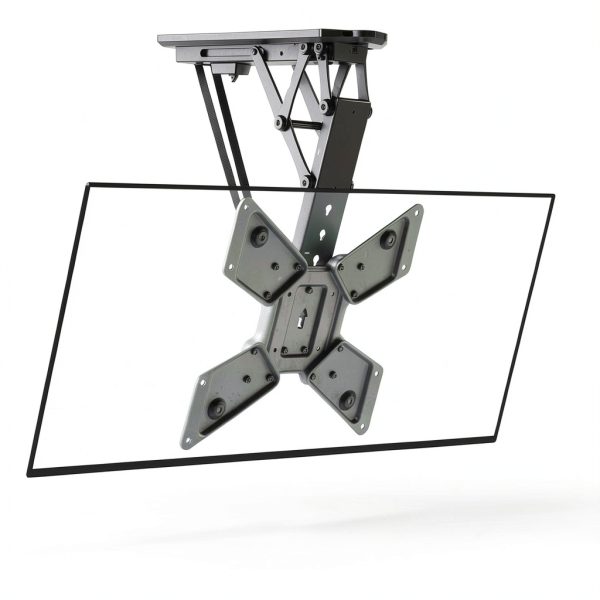 Pavo Motorized Ceiling TV Mount Remote Control Tilt Black-1