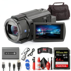 Sony FDR AX43 4K Camcorder Bundle with Gimbal Stabilization-0