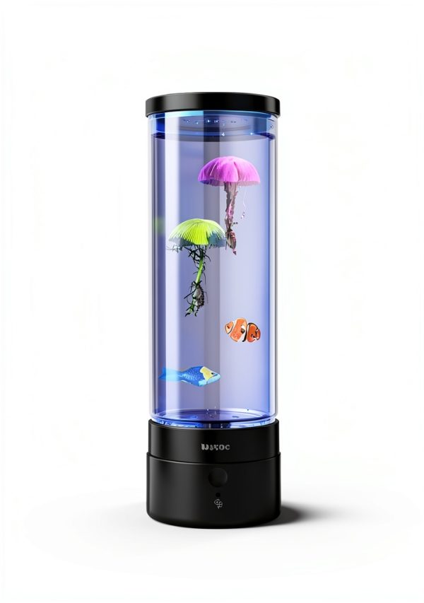 Jellyfish Bubble Lamp Bluetooth Speaker Anxiety Relief Light-5