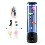 Jellyfish Bubble Lamp Bluetooth Speaker Anxiety Relief Light-0