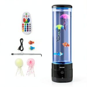 Jellyfish Bubble Lamp Bluetooth Speaker Anxiety Relief Light-0