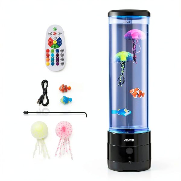 Jellyfish Bubble Lamp Bluetooth Speaker Anxiety Relief Light-0