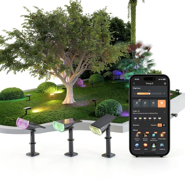 Linkind Solar Smart Light Color Changing Outdoor Lighting-8