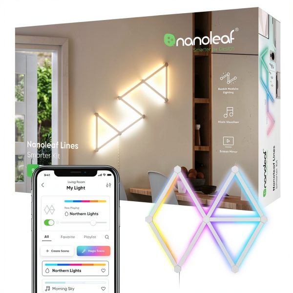 Nanoleaf Lines Smart Lighting Kit Color Changing Music Sync-0