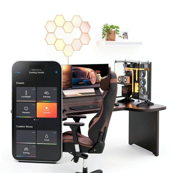 Cync Smart Hexagon LED Panels Color Changing Music Sync-3
