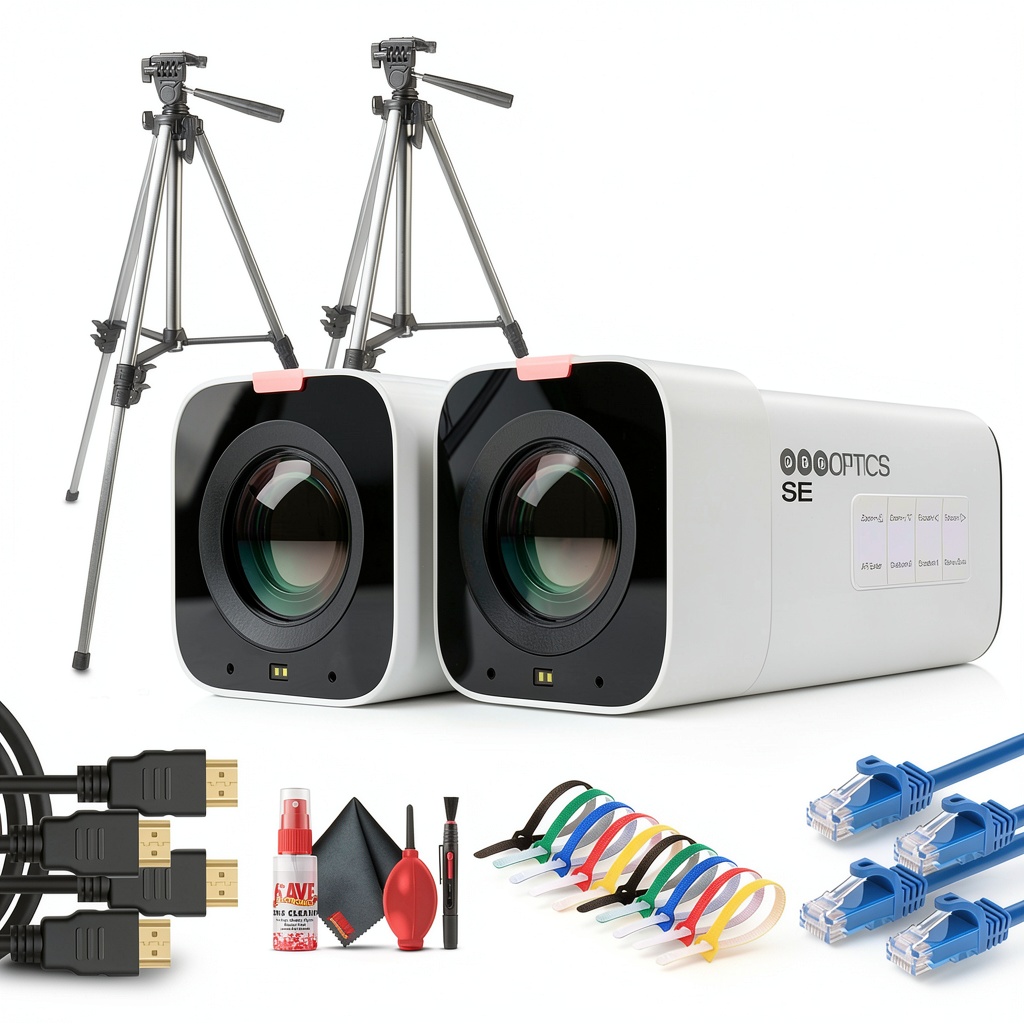 PTZOptics Studio SE camera in a professional studio setup