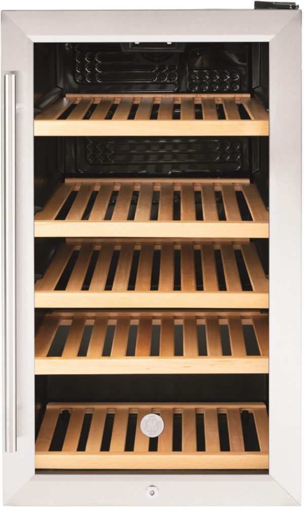 GE Wine Cooler 31 Bottle Stainless Steel Beverage Storage-0