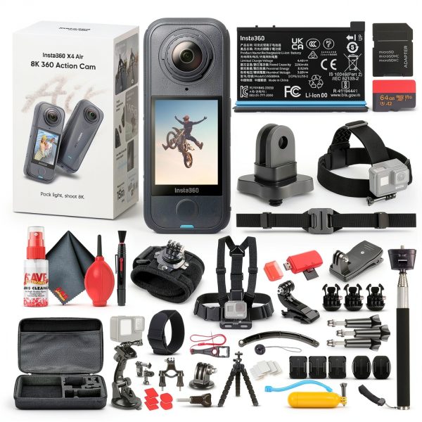 Insta360 X4 Air 360 Action Camera 8K Waterproof Bundle-0